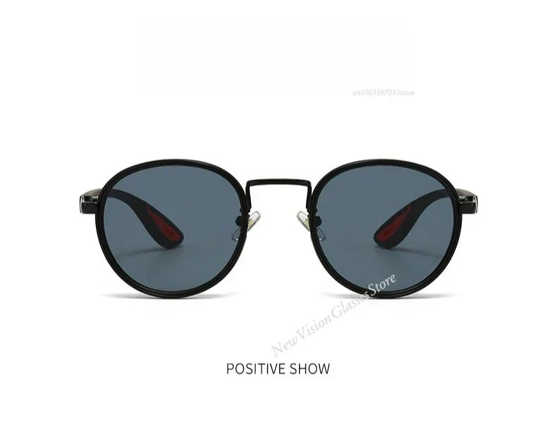 Vintage Designer Outdoor Sunglasses Men Round Fashion Plastic Titanium High Quality Sun Glasses Man UV Protection Glasses Woman