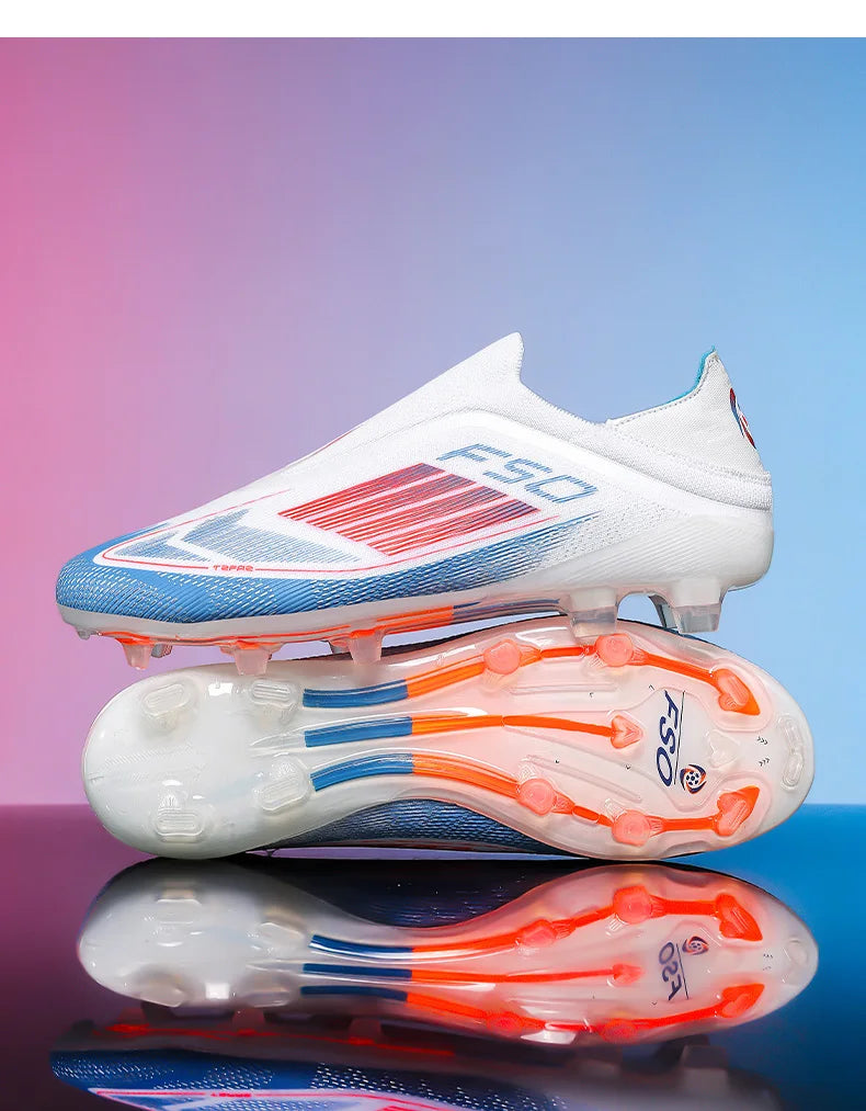 Men Football Boots Long Spikes Match Futsal Soccer Shoes Training TF Ultralight Indoor Sneakers Breathable Cleats Drop Shipping