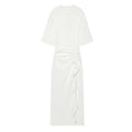Women's Dress New Pleated Slit Midi Dress Spring Sexy Elegant Women's Long Dress