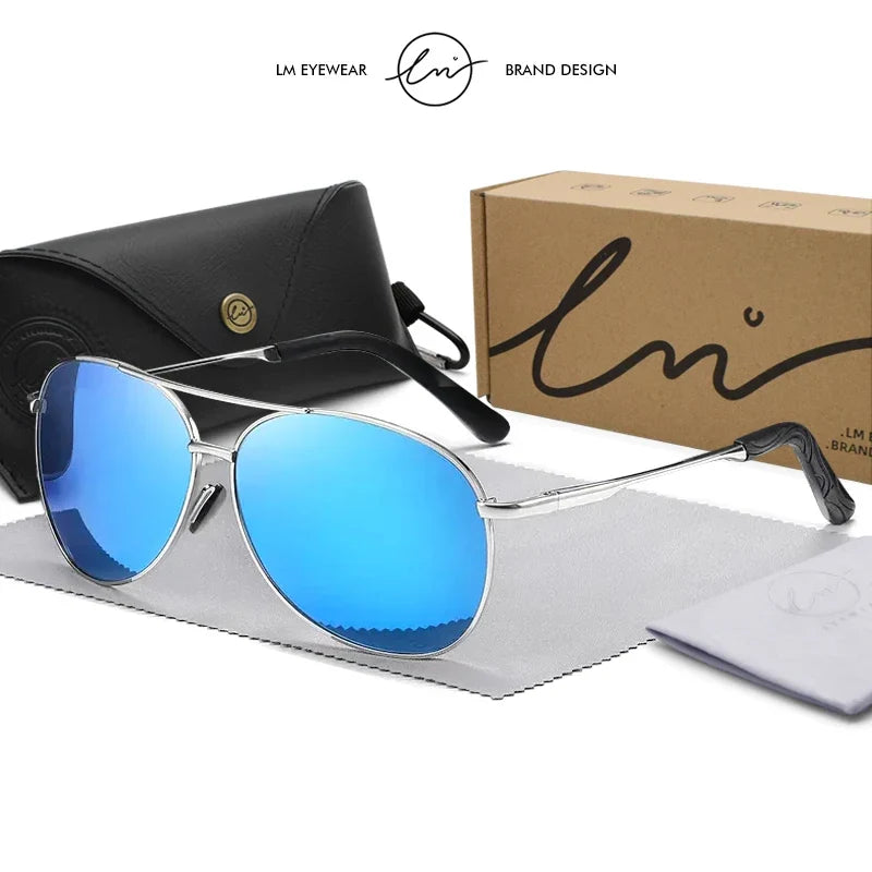 Classic Pilot Sunglasses Polarized Man Anti-Glare Safe Driving Glasses Woman Fishing Goggles Unisex UV400 Gafas De Sol