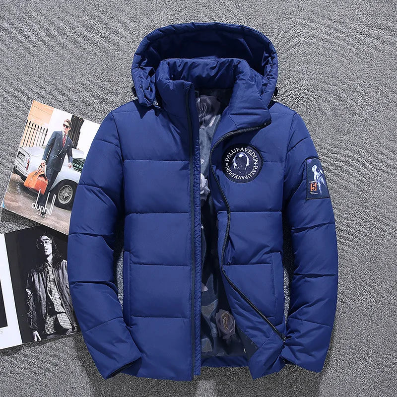 '-20 Degree Down Jacket Male Winter Parkas Men White Duck Down Jacket Hooded Outdoor Thick Warm Padded Snow Coat Oversize M-4XL