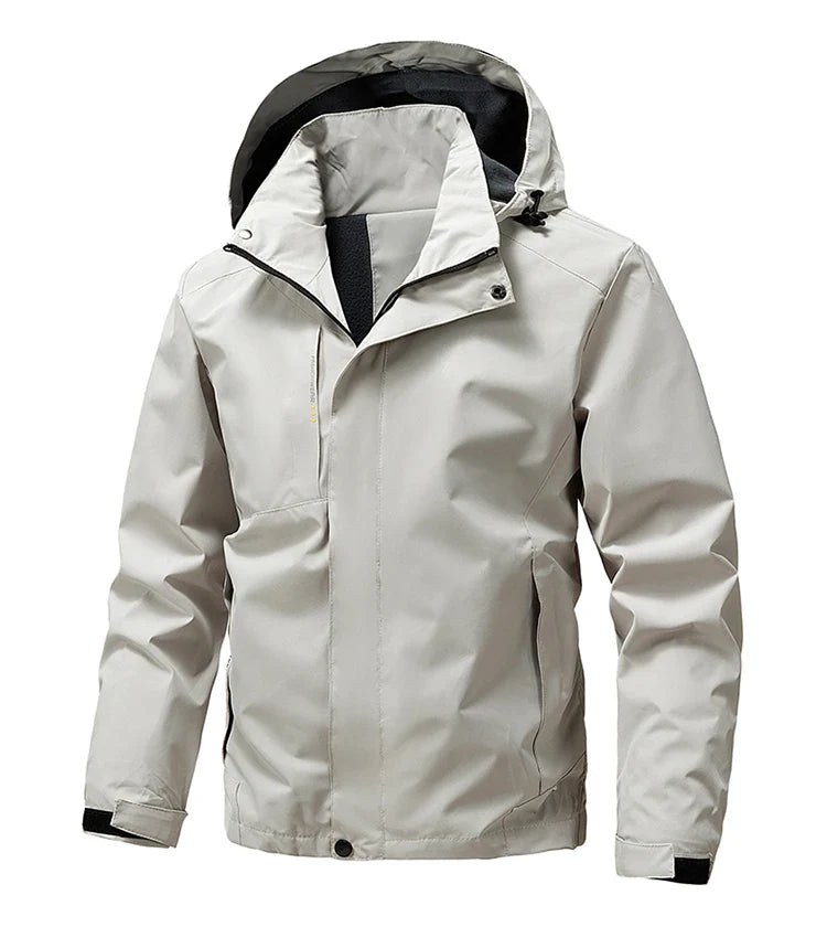 Waterproof Windbreaker Men Jacket Autumn Spring Outdoor Softshell Hooded Coat Sports Hiking Camping Coats Lightweight Jackets