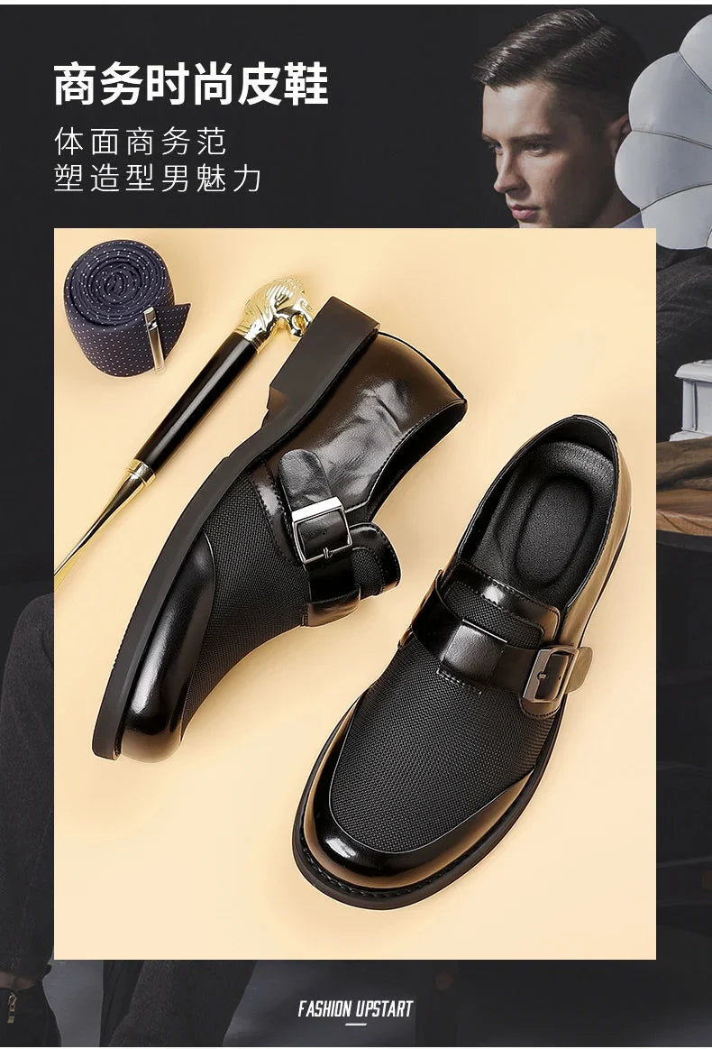 Leisure Walk Male Loafers Outdoor Anti-slip Men's Driving Shoes Handmade Business Footwear Elegantes Slip on Flats Oxford Shoes
