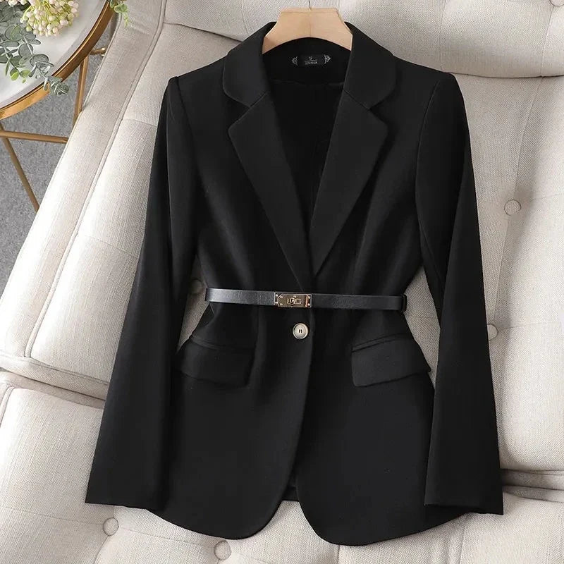 Women's Suit Jacket 2025 Spring Autumn Temperament Cultivate Oneself Ladies Blazer Coat Fashion Trend Versatile Lady Outerwear