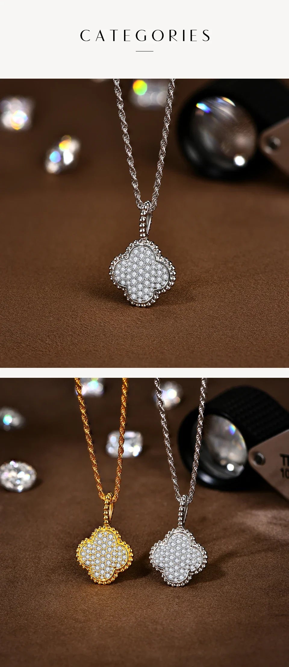 Full Round Moissanite Necklace for Women D Color S925 Sterling Silver Sparkling Pendent Engagement Wedding Party Gift