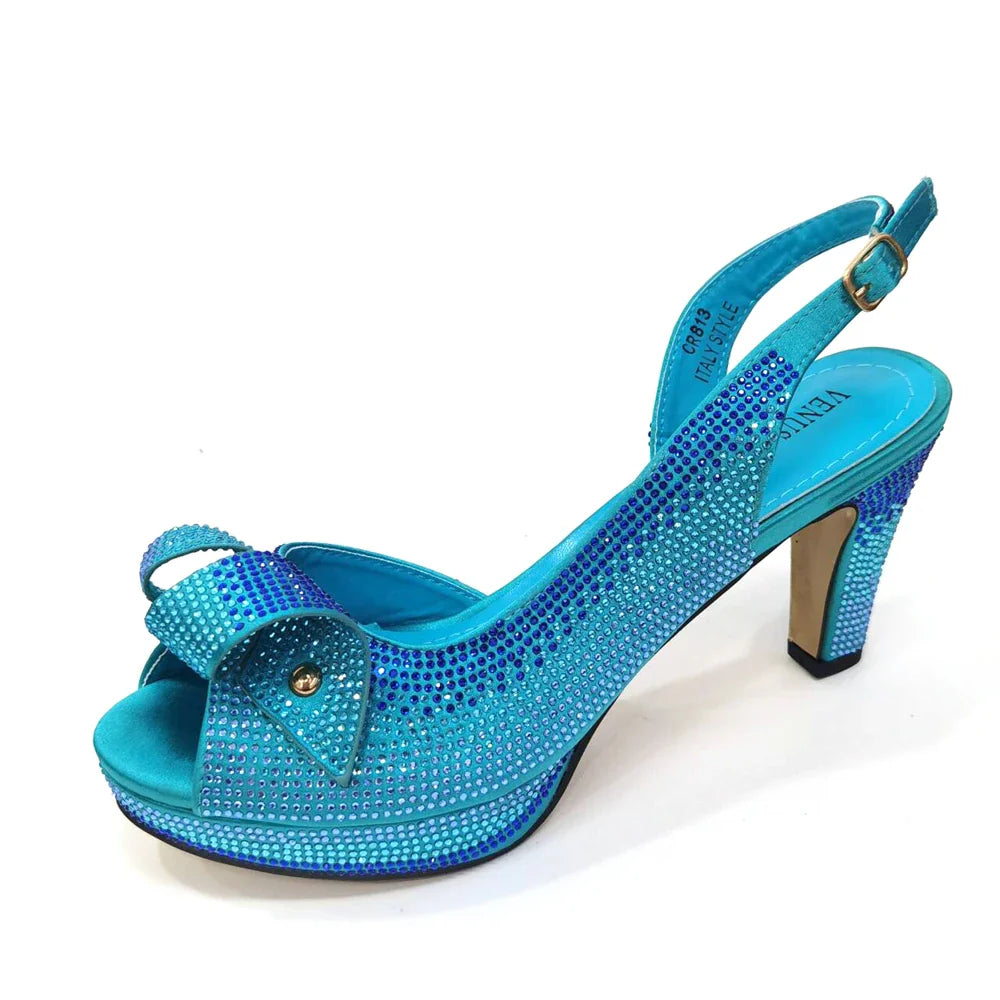 Evening High Heel Party Shoes And Bag Set Lucky Star Bag