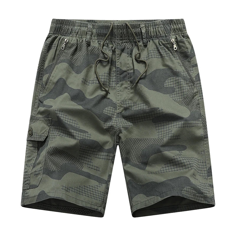 2026 Mens Cargo Shorts Hiking Running Shorts Light Weight Summer Camo Shorts with Pocket