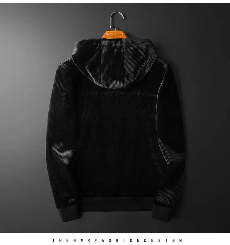 Men's Clothing Spring and Autumn high quality Casual Sports Hooded suit Gold Velvet Pants suit Loose Two-piece Set