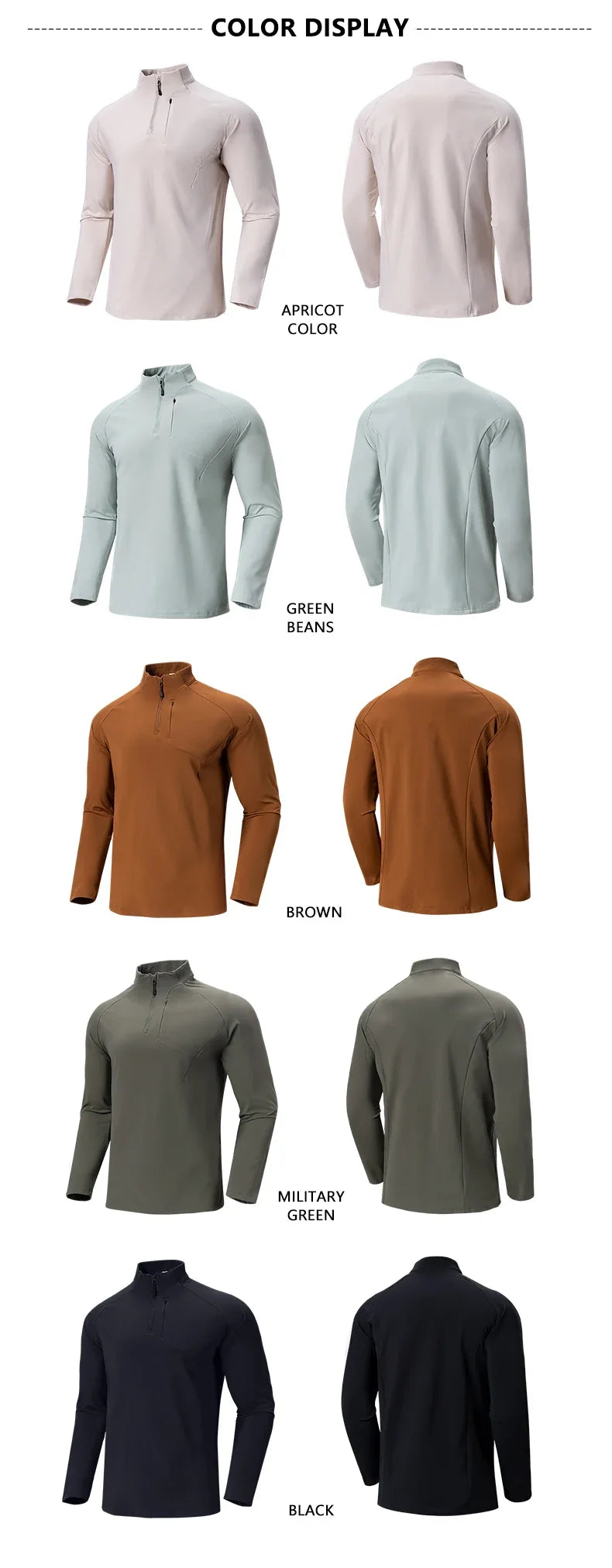 Autumn/Winter New Men's Outdoor Sports With a Base Shirt Running Skiing Mountaineering Fitness Sports Long Sleeve T-Shirt