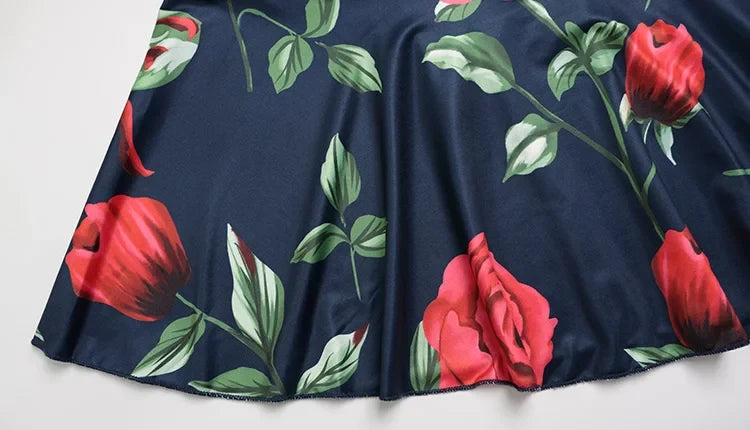 Flower Prints O Neck Women Dresses Sheath Trendy Fashion Elegant Evening Party Outfits Female Bodycon Long Sleeve Robes