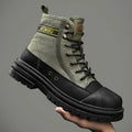 High Top Boots Men Leather Shoes Winter Motorcycle Boots 2024 Men Platform Safety Shoes Boots Hiking Boot for Men Tooling Botas