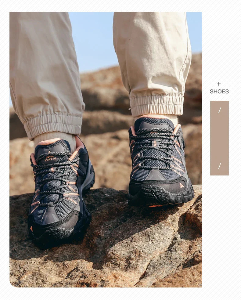 Hiking Shoes for Women Wear-resistant Outdoor Women's Sports Shoes Lace-Up Climbing Trekking Sneakers Woman 110609B