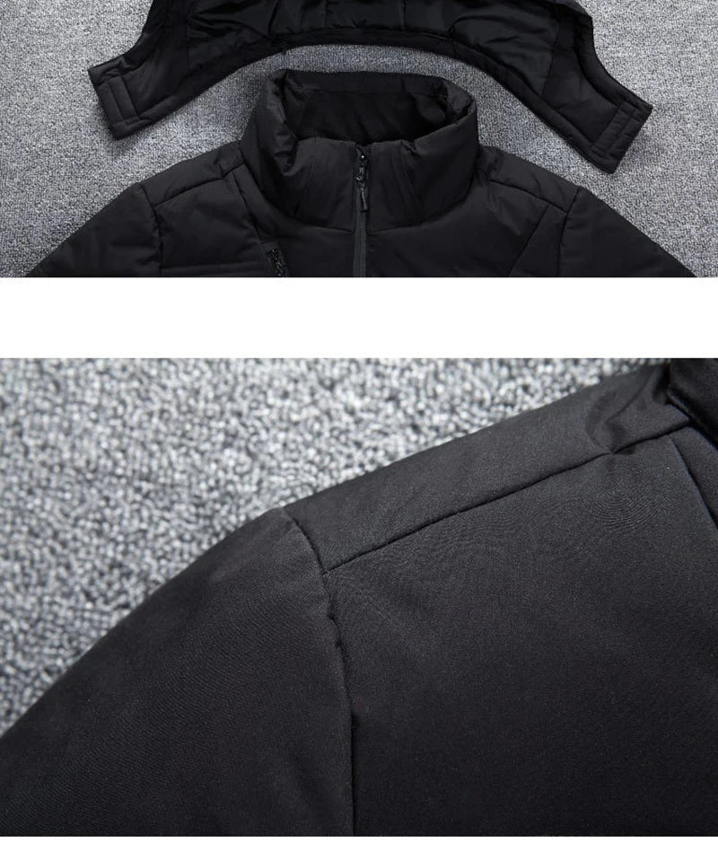 '-20 Degree Down Jacket Male Winter Parkas Men White Duck Down Jacket Hooded Outdoor Thick Warm Padded Snow Coat Oversize M-4XL