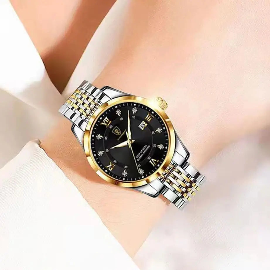 Luxury Woman Watch Waterproof Stainless Steel Luminous Date Ladies Watch Fashion Simple Casual Women’s Quartz Watches