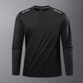 CHRLCK Men's Hiking Quick Drying T-shirts Breathable Camping Running Fishing Soft Elasticity Long Sleeve Tees Summer Autumn