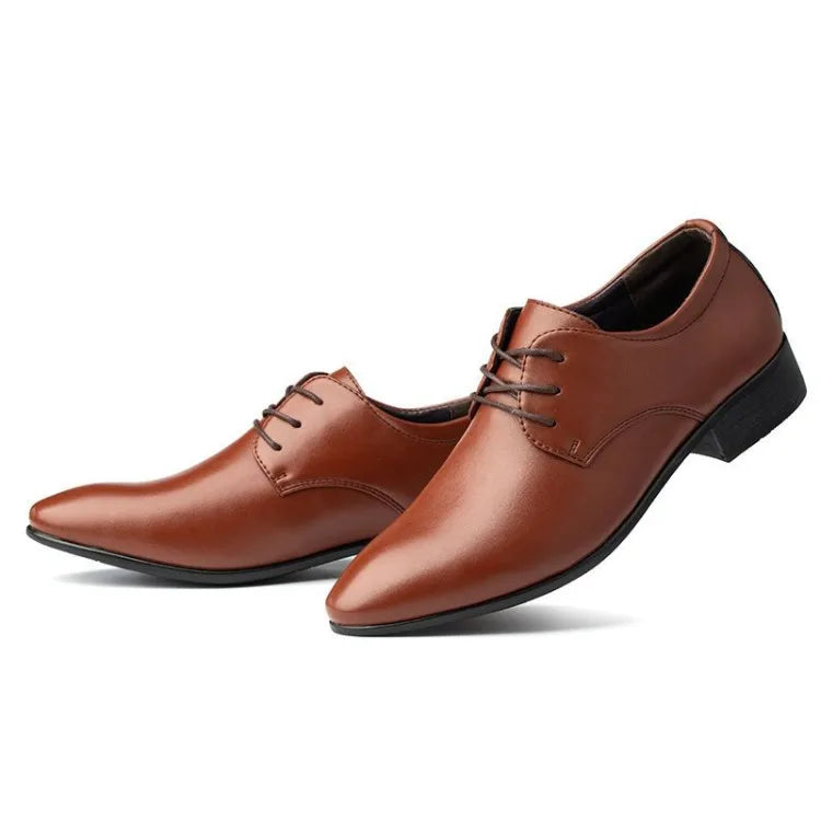 Men's Red Patent Leather Wedding Groomsmen Shoes Low Block Heel Business Formal Dress Shoes Trendy Casual Footwear