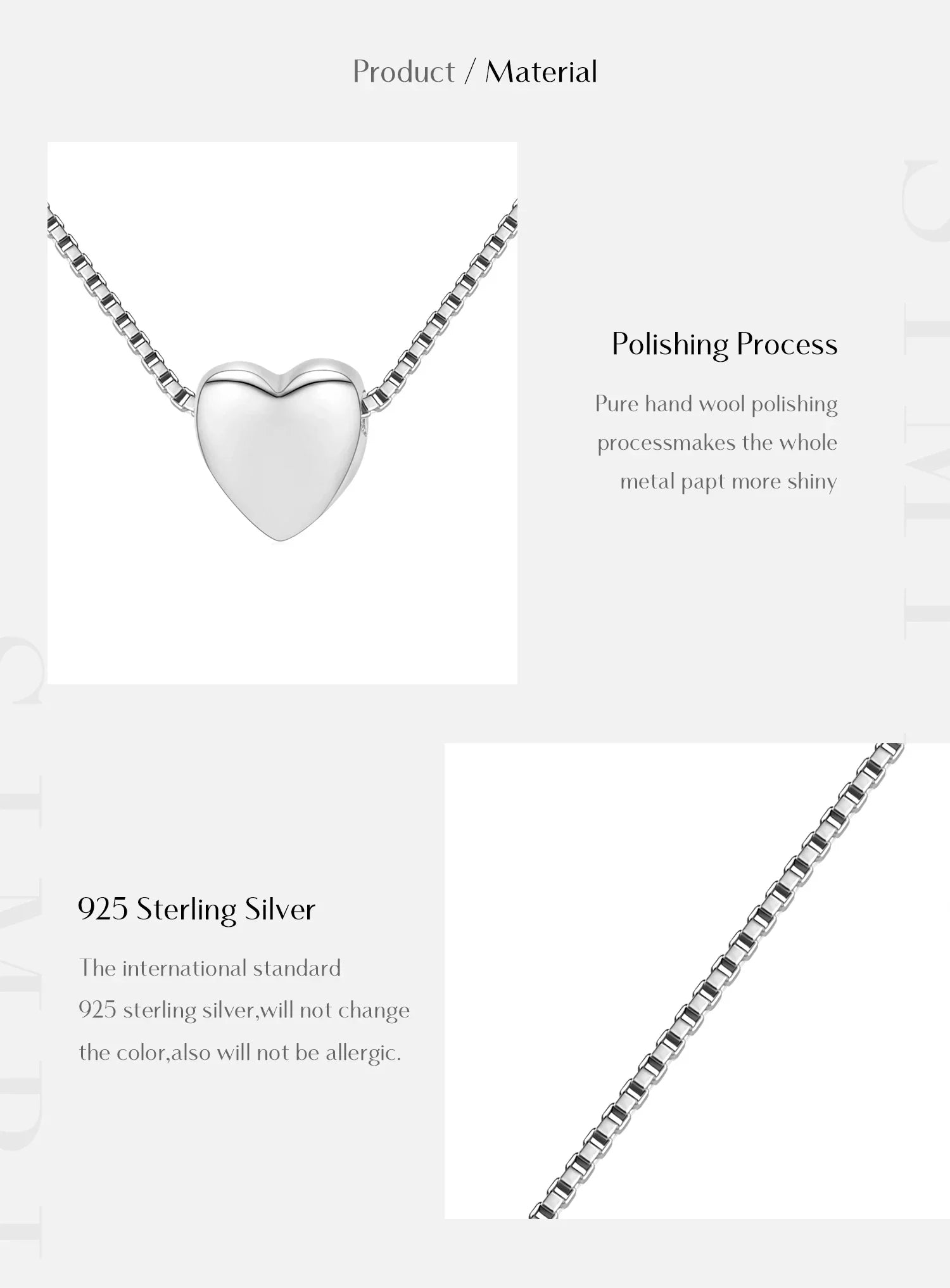 Silver Tiny Heart Exquisite Necklace Fashion 925 Sterling Silver Simple Love Pendant Necklaces For Women Fine Jewelry