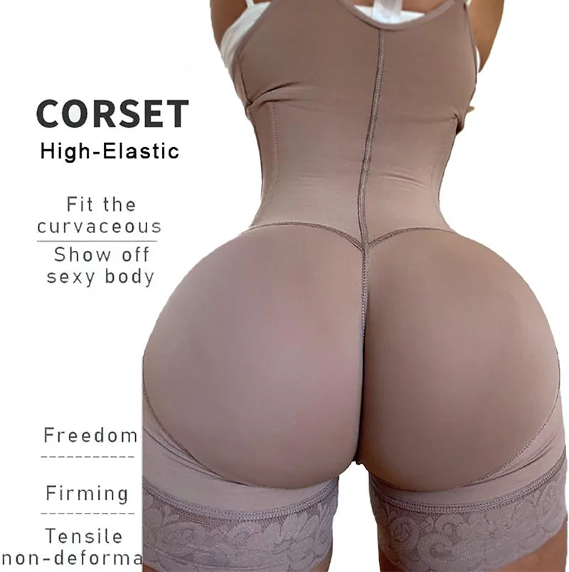 High Compression Shapewear Tummy Control Full Body Shapers Waist Trainer Bodysuits Butt Lifter Fajas Colombianas Girdles