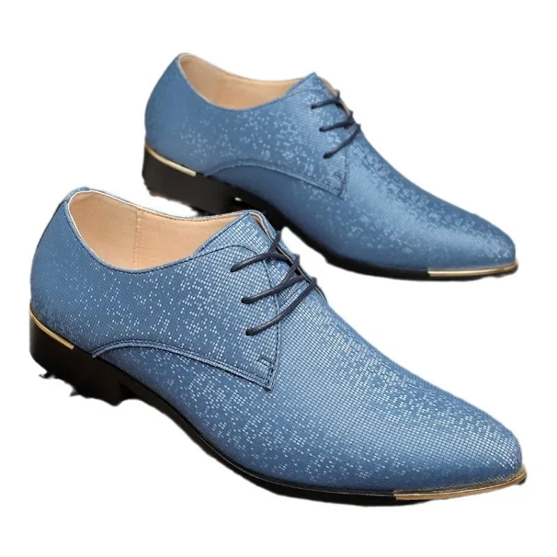 Men's Business Formal Leather Shoes – Black, Brown | Adult Sizes 40–48
