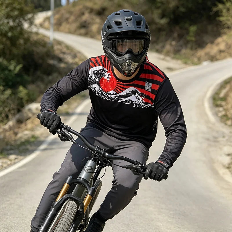 Loose Riders jersey Mtb shirt mountain bike enduro long-sleeved moisture wicking jersey DH motocross downhill jersey