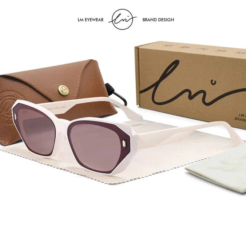 2024 Trending Cat Eye Polarized Sunglasses For Women Fashion TR90 Ladies Eyewear UV400 High Quality Gafas de sol