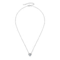 Certified 2.0CT Heart Cut Moissanite Pendant Necklace 925 Sterling Silver Necklaces for Valentine's Day Jewelry Gift