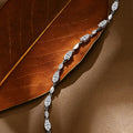Marquise Round Cut Moissanite Tennis Bracelets D VVS1 Real S925 Silver for Women Man Passed Diamond Tester Jewelry Gift