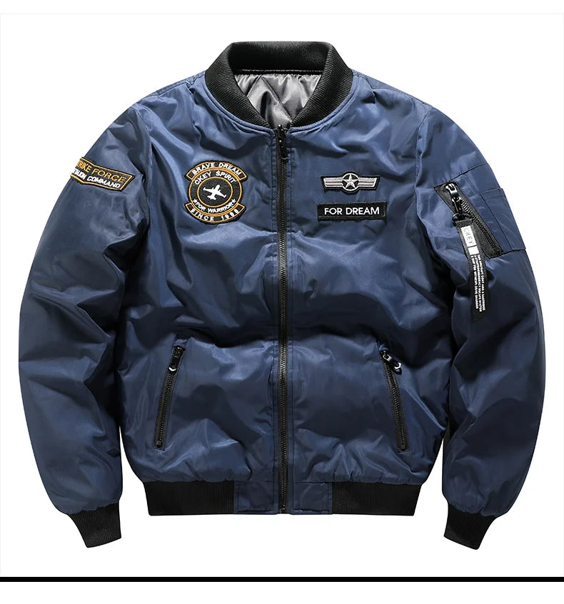 Large Size 7XL Winter Military tactical Male Army MA-1 Flight Bomber Jacket Baseball Varsity College Pilot Air Force Coat Men