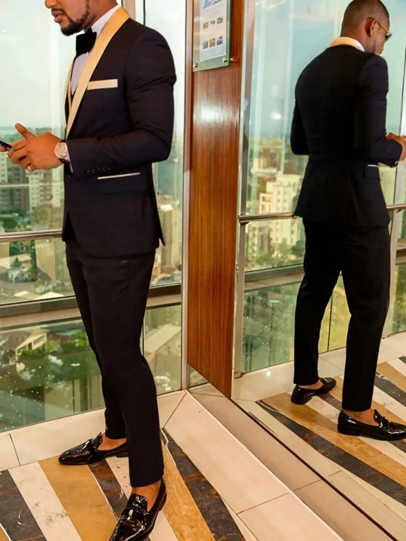 Mens 3 Piece Suit Tuxedo For Wedding