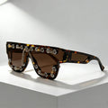 Y2K Oversized Square Sunglasses for Women Men Bling Rhinestone Decor Streewear Punk Statement Eyewear Trendy Fashion Shades