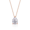 1-5ct Pear Cut Moissanite Pandent Necklace GRA Certified 925 Sterling Silver Plated 18k Gold Dainty Necklaces for Women