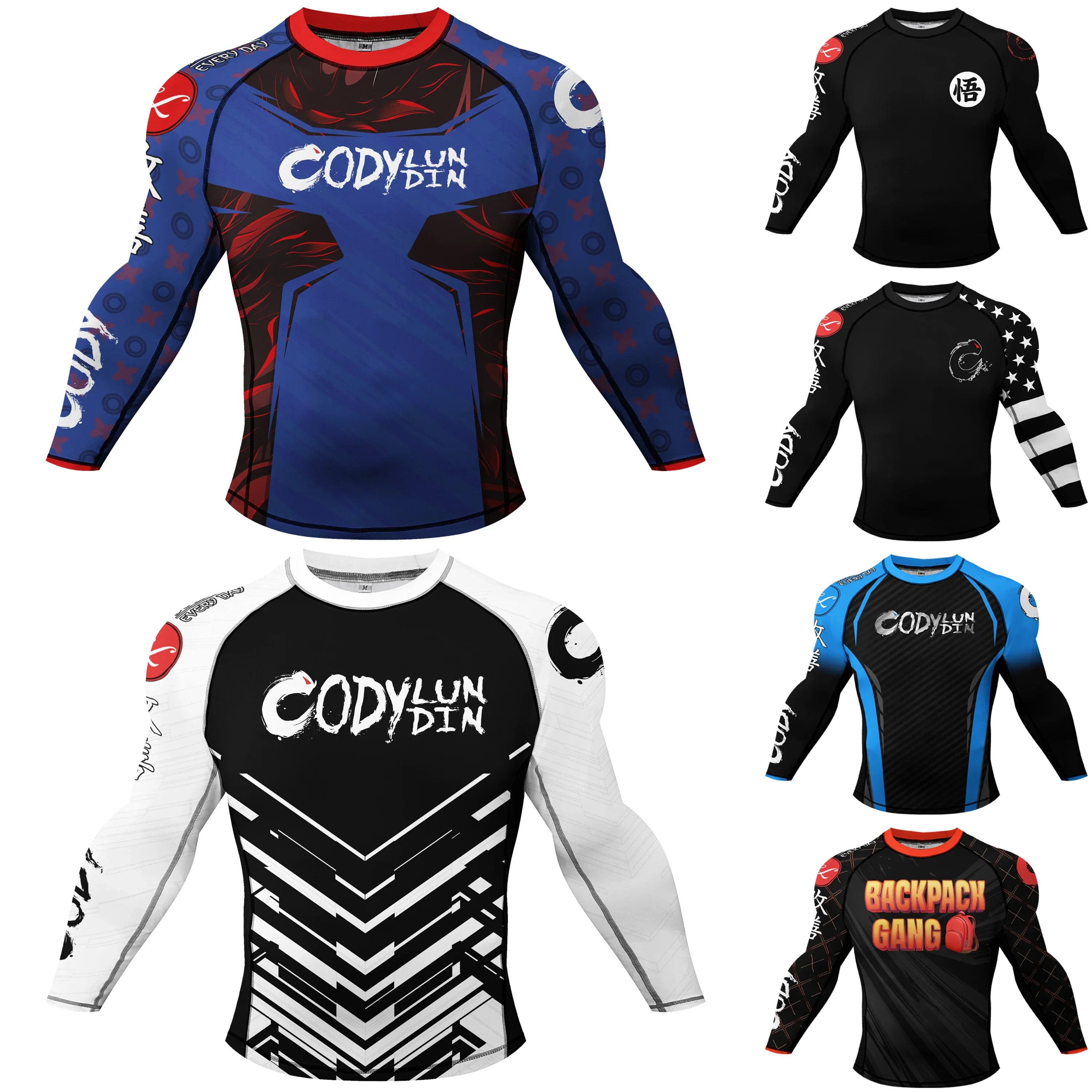 Popular Manufacturer Custom Sublimated Print Rashguard With Rubber Banding Hem Long Sleeves UV Sportswear Men Sport Gym T shirt