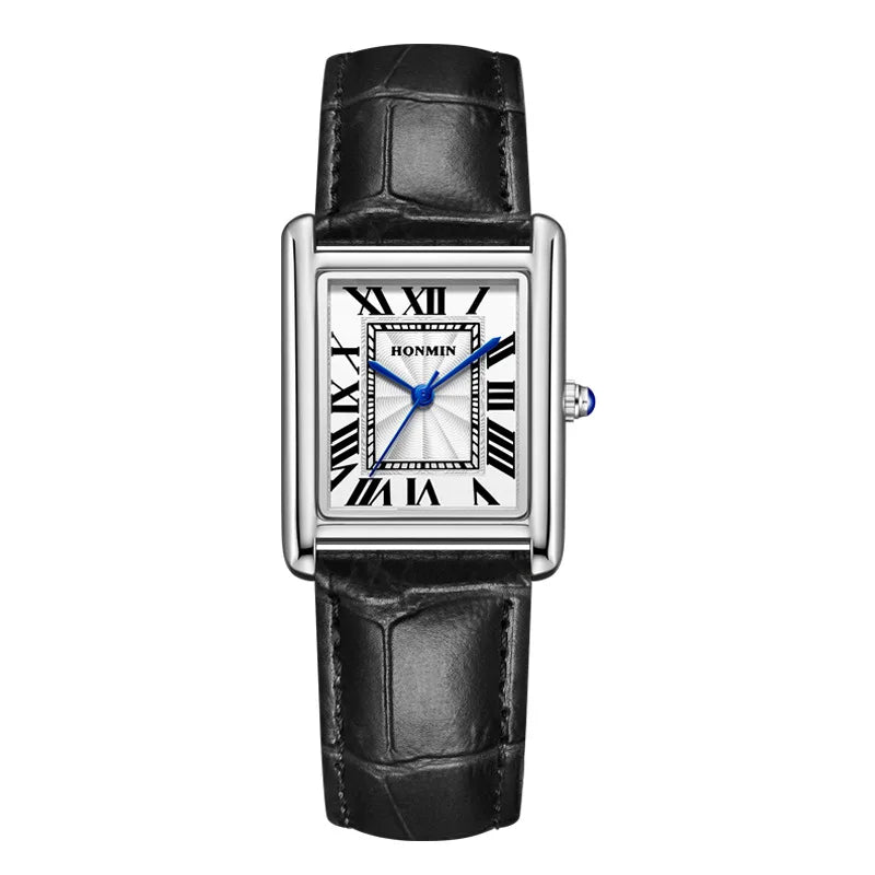 New Elegant Watches for Women and Men Fashion Leather Strap Waterproof Quartz Wristwatches Couple's Watches Gifts Drop Shipping
