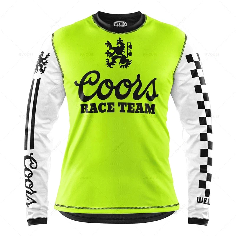 Cycling Jersey for Men, Moto Jersey, Off Road, Mountain Bike, MTB, BMX, Motocross, Camping, Fishing, Hunting Clothes, DH