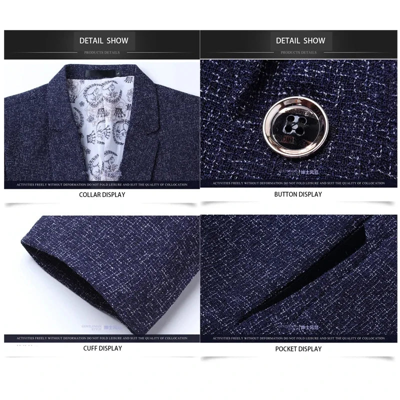 TFETTERS New Arrival Mens Blazer Jacket Suit Wedding Prom Party Slim Fit Smart Casual Suit Men Jacket Business Men Suit Jacket