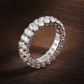 D VVS1 3*5mm Oval Moissanite Rings for Women Men Engagement Wedding Eternity Bands with GRA s925 Sliver Plated 18k Ring