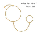 3mm D Color Moissanite Bracelets for Women 14-21cm Adjustable Chain GRA Certified s925 Sterling Silver Bubble Bracelet