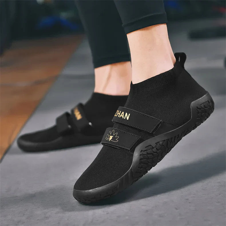 Deadlift Shoes Weight Lifting Shoes for Men Women Weightlifting Squat Shoes Fitness Cross-Trainer Barefoot Gym Training Sneakers