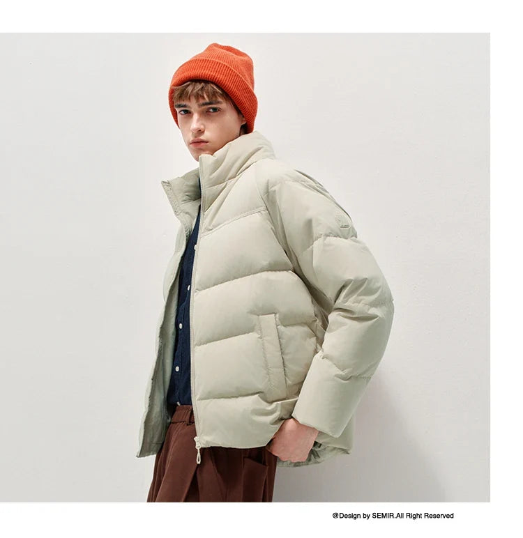 Unisex Puffer High Loft Down Stand Collar Warm Fit Waterproof Windproof Stain Resistant 2026 Couple Style Outerwear