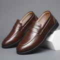 Mens Casual Leather Shoes Comfortable Slip on Loafers Leather Dress Shoe Classic Business Footwear zapatos para hombre chaussure