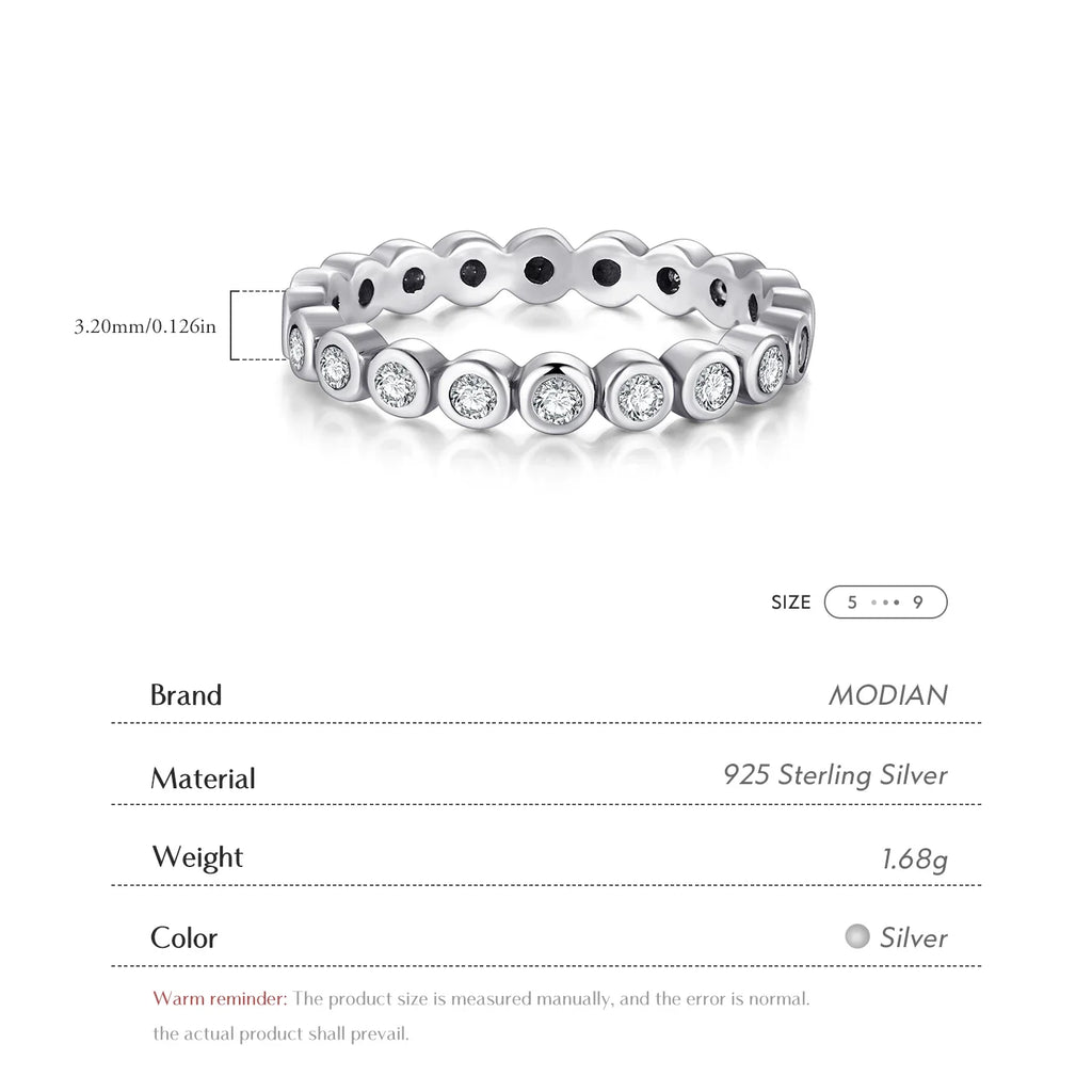 Top Quality Luxury Original Real Solid 925 Sterling Silver Starshine Finger Ring Authentic Jewelry For Women Wedding Gift