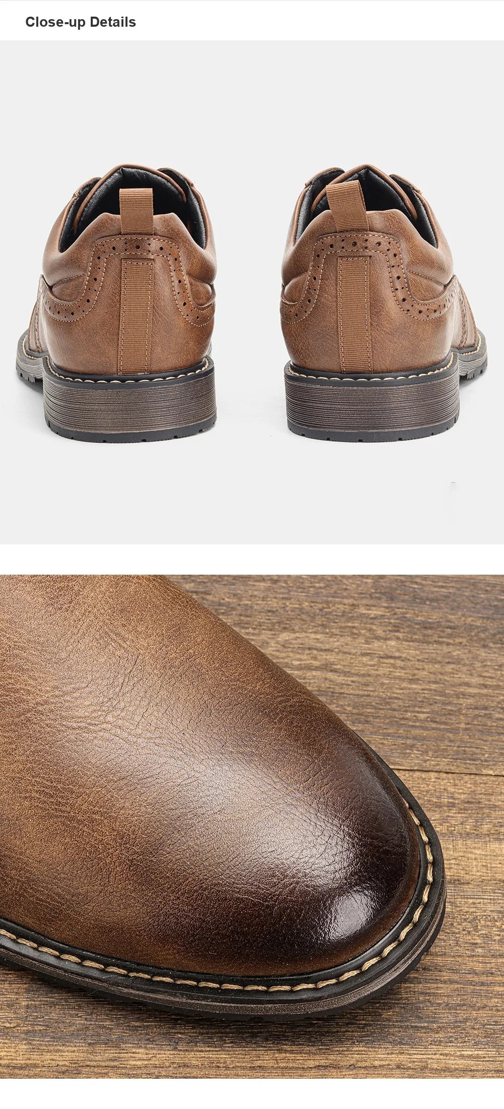 Men Shoes Brand 2026 Fashion Comfortable Leather Shoes Men
