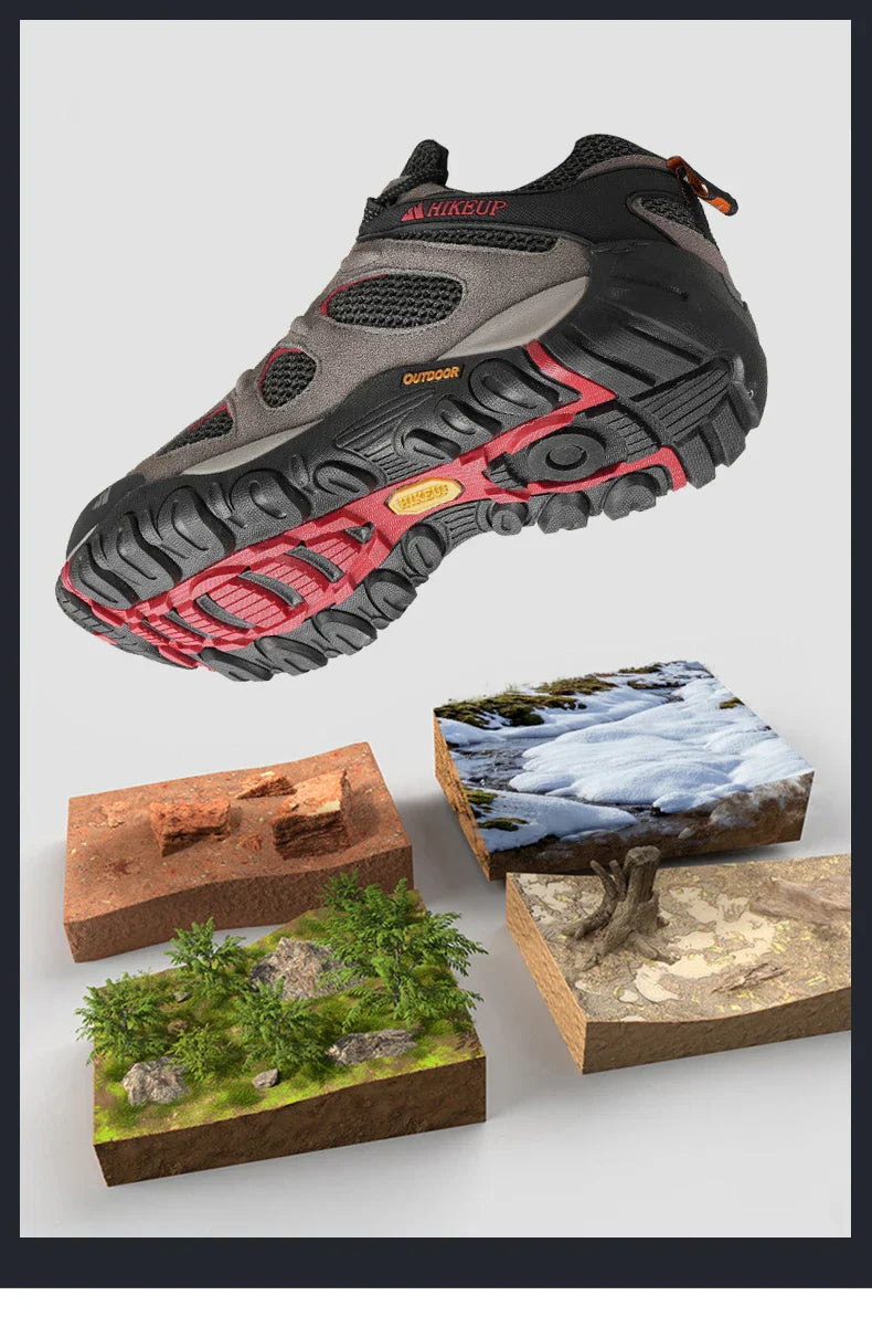 New Non-slip Wear Resistant Men‘s Outdoor Hiking Shoes Breathable Splashproof Climbing Men Sneaker Hunting Mountain Shoes