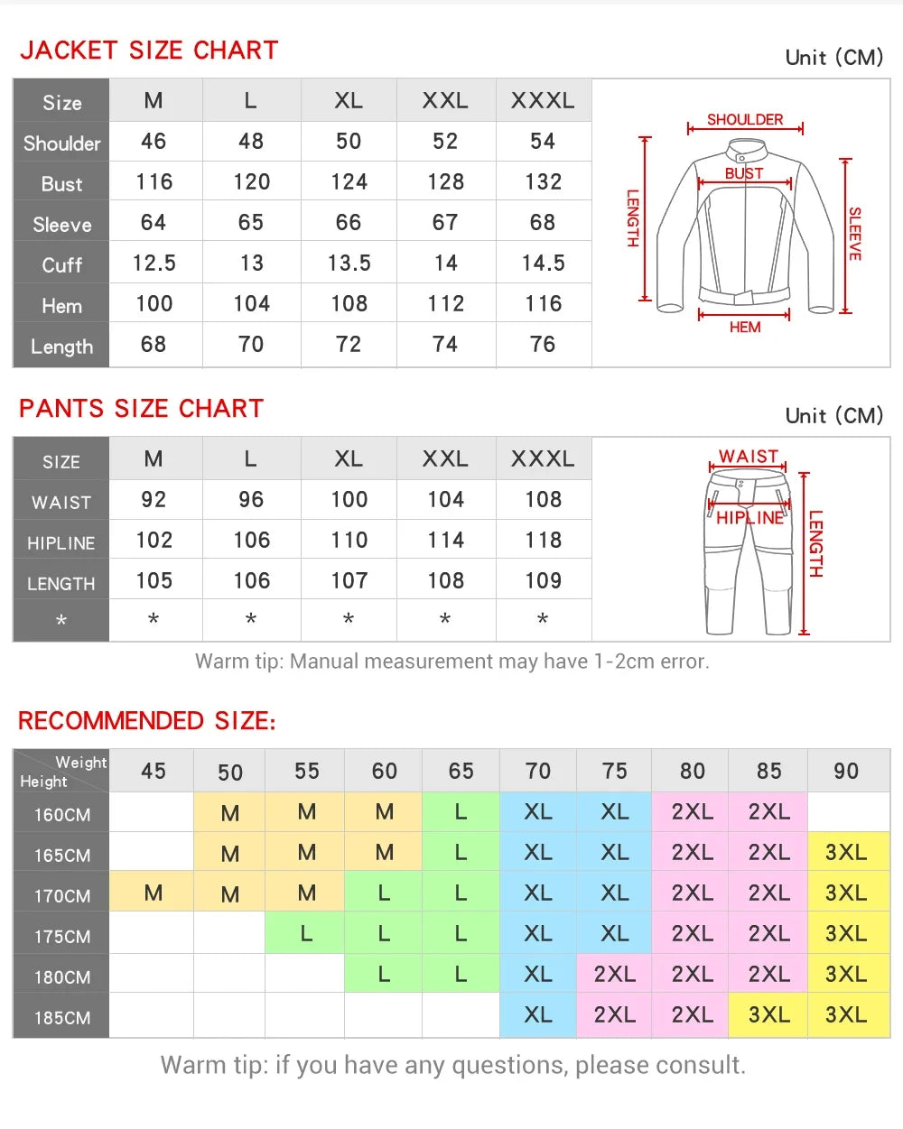 Motorcycle Jacket Waterproof Motorcross Jacket Pants Moto Jacket Windproof Riding Motorbike Clothes With Protective Gear M-3XL