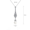 Pave Setting Fashion CZ Crystal Pearl Women Girls Earring AAA Grade Cubic Zircon Earring Bridal Wedding Dangle Earring