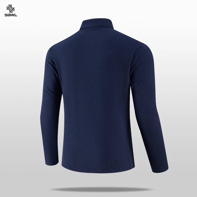 SBWL New high-quality men's autumn and winter outdoor sports inner layer warm long-sleeved T-shirt fitness running jacket Tops