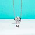 D Color Moissanite Bezel Stud Earrings 18K Gold Plated Pendant Necklace 925 Sterling Silver Jewelry Set Customs Jewelry