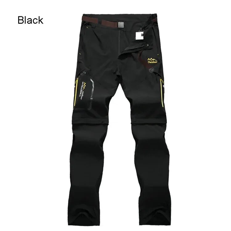Men's Hiking Pants Trekking Convertible Quick Dry Lightweight Zip-Off Outdoor Travel Camping Fishing Pants