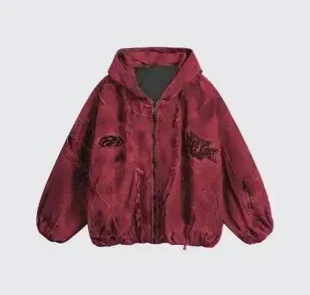 Autumn Winter New Men's Tide Original Design Techwear High Street Fashion Trend Vintage Jacket Chic Casual Coats Ins HK6132