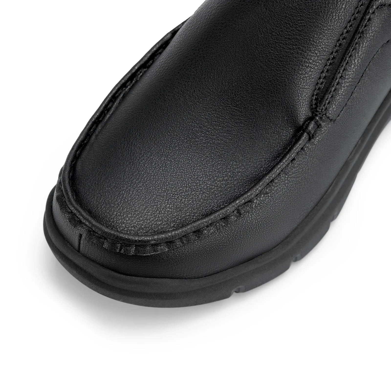 Men'S Shoes Wide Width Leather Slip-On Casual Shoes Lightweight For Swollen Feet With Arch Support Pain Relief